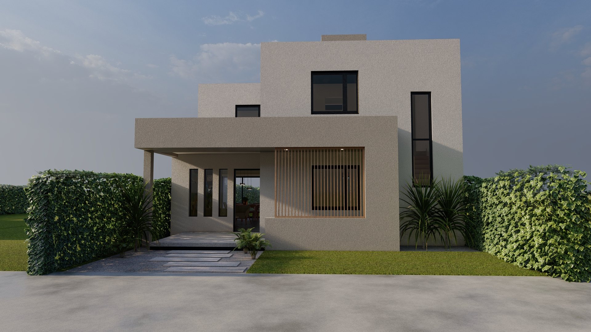 Fachada de una Casa CH